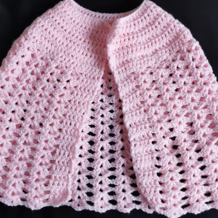 Baby Pink Girls Poncho