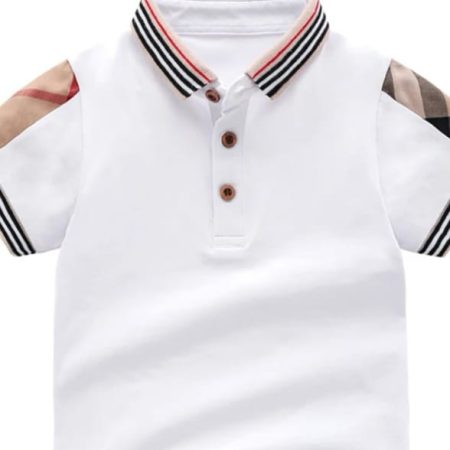 White Stripe Plaid T shirt